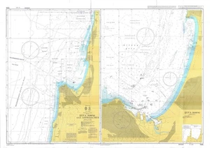 Papel de pared náutico marino Admirantazgo 1585 HEFA (Haifa) y enfoques mapa carta - Imagen 1 de 8