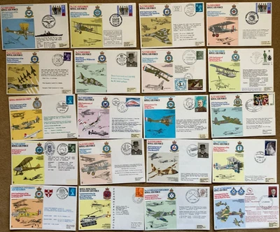 20 RAF Covers, All Flown With Info Cards - Royal Air Force Squadrons (Set Six) - Image 1 of 4