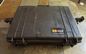 Pelican 1495 Laptop Case Black Waterproof Shockproof W/ Combo Lock & Foam Insert - Afbeelding 1 van 11