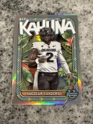 2023 Bowman University Chrome the Big Kahuna Shedeur Sanders - Image 1 of 2