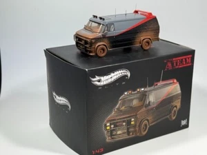 1/43 Hot Wheels Elite 1983 GMC Vandura A-Team Van Dirty / Muddy Version NIB - Picture 1 of 11