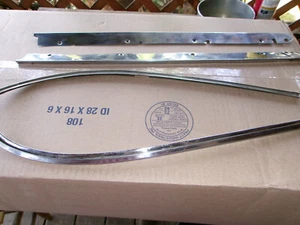 C -3 CORVETTE 1968-1977E T TOP STAINLESS TRIM COMPLETE SET FOR R & L GM - Foto 1 di 9