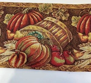 Erntedank Tischläufer Herbst Kürbisse Herbst Ernte Wandteppich 72 x 12 - Bild 1 von 5