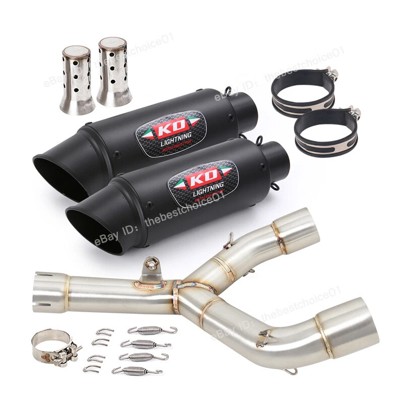 Silenciadores de tubo de enlace medio sistema de escape 51 mm para Honda CRF450R CRF450RX 2015-2016 Foto 1 de 4