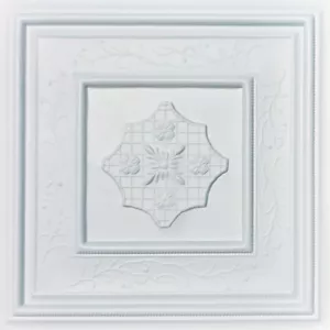 Gittersystem, Pop-In, 24" x 24", PVC Deckenfliesen Princess weiß - Bild 1 von 2