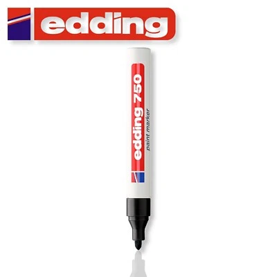 Edding 750 Schwarz Lack Glanzlack glänzend permanent Marker - Bild 1 von 2