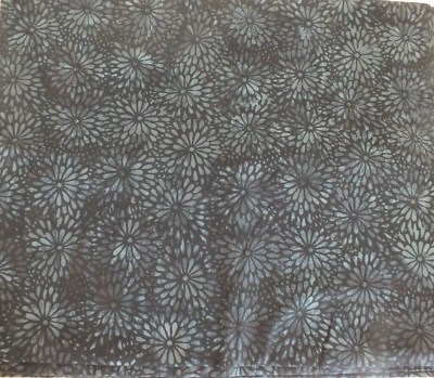 Tela de edredón de algodón BATIK de flor de margarita negra de 4,5 yardas fuera de stock vintage por comprar Foto 1 de 3