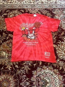 Vintage Chicago Bulls 6-Time NBA World Champions Men’s Size L Tie Dye T-Shirt - Bild 1 von 8