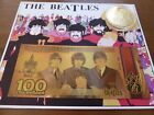 Beatles coin collectable gold plated & note,comes with H/Made display card (NEW)