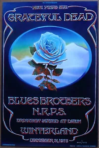 Póster 1978 de Grateful Dead Blues Brothers The New Riders of the Purple Sage - Imagen 1 de 1