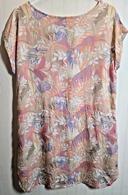 Patagonia June Lake Tencel 迷你连衣裙 尺寸 M 花卉度假海滩 热带 — 第 1/4 张图片