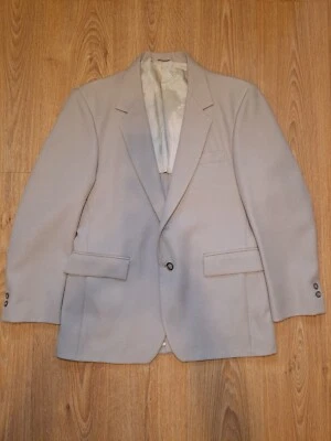 VINTAGE Sears Roebuck and Co Suit Jacket Mens 40R Beige Tan Sport Coat Blazer - Image 1 of 4