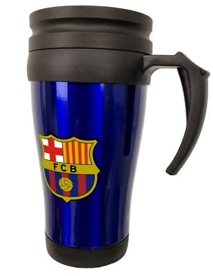 许可 Barça 保温旅行杯 - 蓝色带支架 - Alusport — 第 1/4 张图片