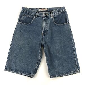 High Sierra Relaxed Jean Shorts Mens 30 Blue Denim Dungarees 100% Cotton Vintage