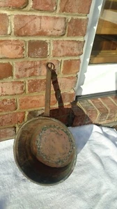 Antique Copper Pot 11” Cramp Seam and Forged Handle - Rare - Picture 1 of 12