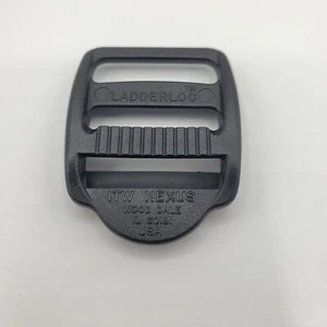 Nexus Itw 1 Inch Black Ladderloc Adjuster Plastic Buckle ITW 1" adjustable USA - Picture 1 of 6