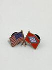 Arkansas Usa United States America Ar State Double Flags Collectible Lapel Pin