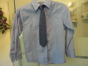 Boys Blue George Shirt w/Clip-On Tie - SZ 5 - Picture 1 of 4