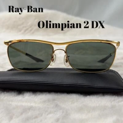 Ray-Ban Olympian Ii Dx Sunglasses Sand Bausch-Lomb Nickel w/ Case from Japan - Image 1 of 4