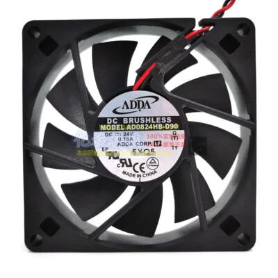 ADDA AD0824HB-D90 8015 24V 0.15A 8CM 2-wire cooling fan - Image 1 of 2