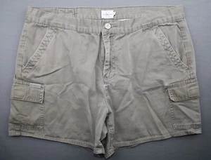 Vintage Women's Calvin Klein Cargo Shorts 100% Cotton Khaki Size 16 (36x4) - Picture 1 of 6