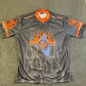 Camiseta de ciclismo Louis Garneau para hombre larga 3/4 cremallera manga corta corredor multicolor Top - Imagen 1 de 12