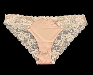 Pantillas Victorias Secret Dream Angels Superblando Encaje Satén Cheekini Pantias Beige XXL - Imagen 1 de 4
