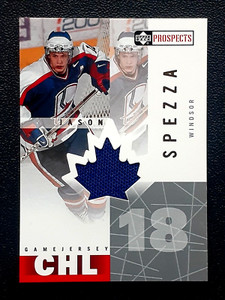 JASON SPEZZA 2000-01 UPPER DECK CHL PROSPECTS GAME JERSEYS 00-01 NO JA     91068