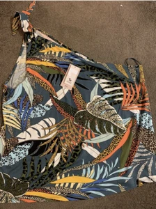 TU bnwt One Shoulder Tropical Animal Print Stretchy Top Size 22 - Picture 1 of 7