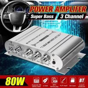 80W 12V Auto Stereo Mini Power Amplifier Audio Verstärker HiFi Audio Verstärker - Bild 1 von 15