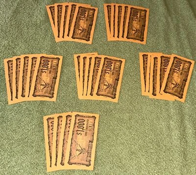 2005 Life Pirates Of The Caribbean Replacement Pieces - 29 $1,000 Gold Bills - Image 1 of 4