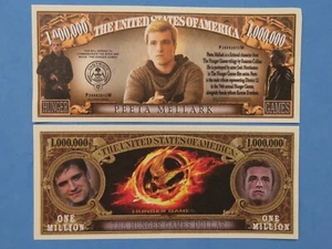 HUNGER GAMES Movie & Show: PEETA MELLARK ~ $1,000,000 One Million Dollar Bill - Picture 1 of 2