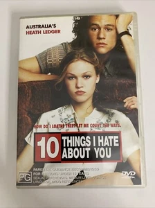 10 Things I Hate About You (DVD, 1999) Julia Stiles, Heath Ledger Region 4 - Picture 1 of 3
