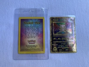 SEALED Ancient Mew Pokemon New Movie Promo Double Holo Foil Rare 1999-2000 - Picture 1 of 2