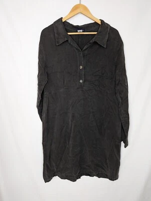 Vestido camisero gris Boston Proper talla mediana Foto 1 de 4