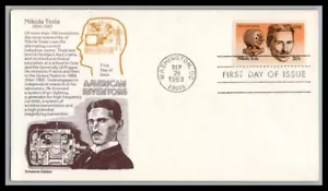 US FDC # 2057 20c Inventors, Nikola Tesla Aristocrat 1983, 9p2255 - Picture 1 of 1