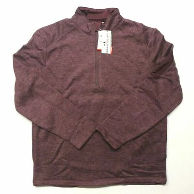 Men's Grand Slam Fleece Quarter-Zip Golf Pullover - Burgundy Fig - XL - Image 1 of 4