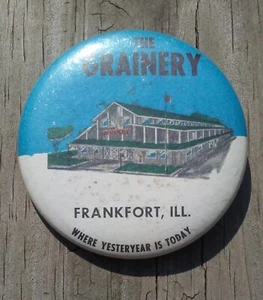 Spilla spilla bottone vintage The Grainery Where Yesteryear is Today Frankfort IL - Foto 1 di 3