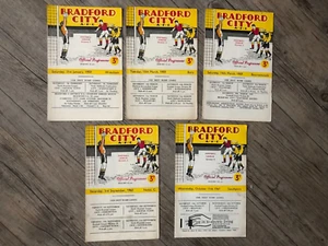 Football programme collection  x 5 Bradford City 1959 / 1960 /1961 - Picture 1 of 1