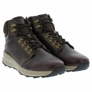 Khombu Men's Nick Brown Leather Hiker Hiking Boots Outdoor Shoes NEW Size 12,13 - Picture 1 of 10
