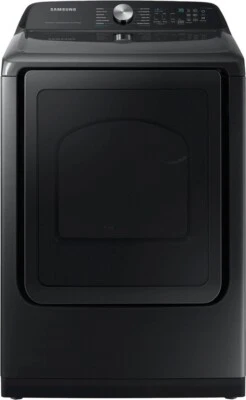 Samsung DVE52A5500V 27" Brushed Black Front Load Electric Dryer #140648  BFSALE - Image 1 of 4