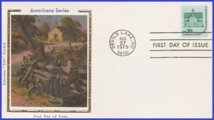 USA4 #1606 U/A COLORANO SILK FDC School House - Imagen 1 de 1