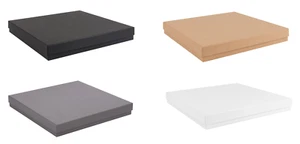 Large luxury Square Gift Box - white | black | grey | kraft - 32 x 32 x 4cm - Picture 1 of 14