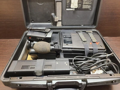 Vintage Panasonic NV-M7 VHS Movie Camera Recorder Hard Case Accessories - Image 1 of 4