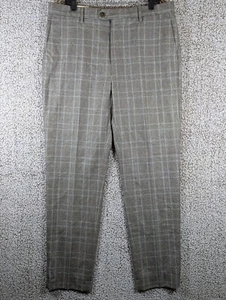 Banana Republic maßgeschneiderte schmale Passform Herrenhose 36R Flanell 120er kariert Golf neu mit Etikett - Bild 1 von 10
