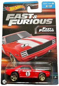 Hot Wheels '69 Camaro Fast & Furious 4/10 Serie 3 1:64 Modellauto HNR88 Muscle - Bild 1 von 11