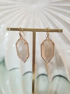 Kendra Scott Ivory Pearl Rose Gold Palmer Earrings Rare - Picture 1 of 4