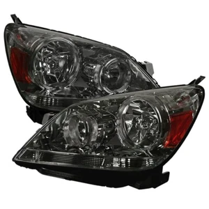 For 05-07 Honda Odyssey Headlights Chrome Smoked Lens Amber OE Halogen Models - Picture 1 of 2