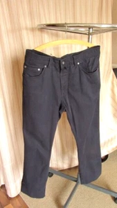 Baumwollhose. Feinripp. Westbury, Stretch, Straight. Gr.: 35/30. Dunkelblau. - Bild 1 von 3