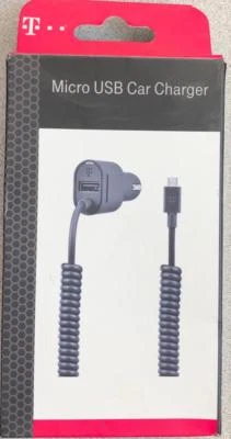 T-Mobile 3.4A Micro USB Car Charger w Extra USB Port for Galaxy S6 S7 Note 5 * - Image 1 of 3